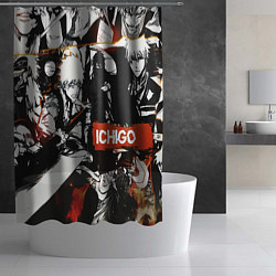 Шторка для душа Bleach Блич Ичиго Курасаки, цвет: 3D-принт — фото 2