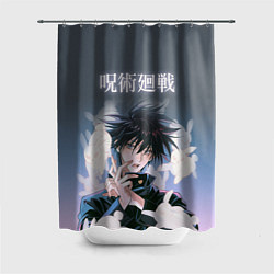 Шторка для душа Магическая битва, цвет: 3D-принт