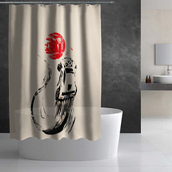 Шторка для душа Flying car, цвет: 3D-принт — фото 2