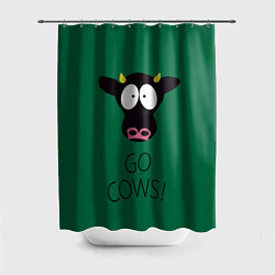 Шторка для душа Go Cows, цвет: 3D-принт