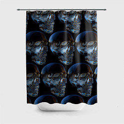 Шторка для душа Vanguard skull pattern 2022, цвет: 3D-принт