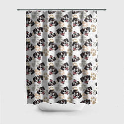 Шторка для душа Далматинец Dalmatian, цвет: 3D-принт
