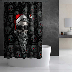 Шторка для душа Santa from Hell, цвет: 3D-принт — фото 2