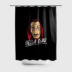 Шторка для душа БУМАЖНЫЙ ДОМ LA CASA DE PAPEL BELLA CIAO, цвет: 3D-принт