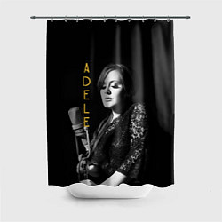 Шторка для душа Певица Adele, цвет: 3D-принт