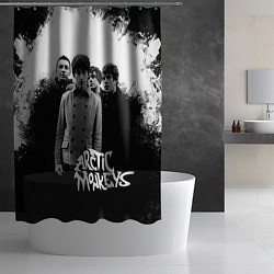 Шторка для душа Группа Arctic monkeys, цвет: 3D-принт — фото 2
