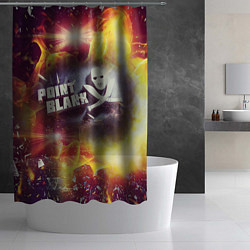 Шторка для душа Point Blank Black Fire, цвет: 3D-принт — фото 2