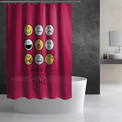 Шторка для душа Have a fun time веселись, цвет: 3D-принт — фото 2