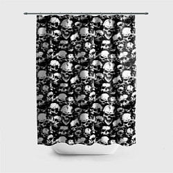 Шторка для душа Screaming skulls, цвет: 3D-принт