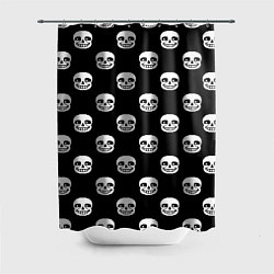 Шторка для душа UNDERTALE SANS SKULL FACE PATTERN УЗОР, цвет: 3D-принт