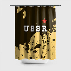 Шторка для ванной USSR - СЕРП И МОЛОТ Краски