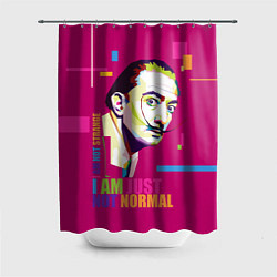 Шторка для душа Salvador Dali: I am just not normal, цвет: 3D-принт