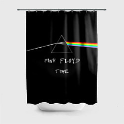 Шторка для душа PINK FLOYD TIME ПИНК ФЛОЙД ЛОГОТИП, цвет: 3D-принт