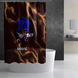 Шторка для душа SONIC EXE Молнии, цвет: 3D-принт — фото 2
