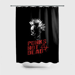 Шторка для ванной Punks Not Dead