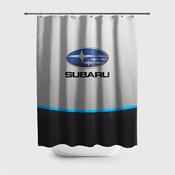 Шторка для душа Subaru Неоновая полоса, цвет: 3D-принт