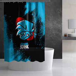 Шторка для душа ФРАЙДЕЙ НАЙТ ФАНКИН - ПАРЕНЬ - Краска, цвет: 3D-принт — фото 2
