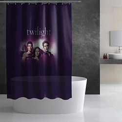Шторка для душа Персонажи Twilight, цвет: 3D-принт — фото 2