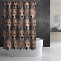 Шторка для душа Маленькие щенята, цвет: 3D-принт — фото 2