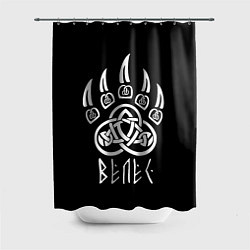 Шторка для душа Велес Волчья Лапа, цвет: 3D-принт