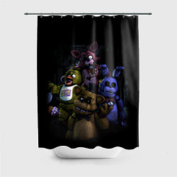 Шторка для душа Five Nights at Freddys - FNAF персонажи игры, цвет: 3D-принт