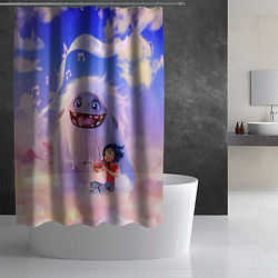 Шторка для душа Эверест Йети, цвет: 3D-принт — фото 2