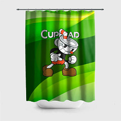 Шторка для душа Хитрая чашечка cuphead, цвет: 3D-принт