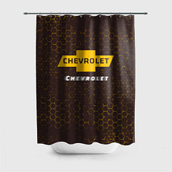 Шторка для душа ШЕВРОЛЕ Chevrolet Графика, цвет: 3D-принт