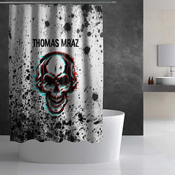 Шторка для душа Thomas Mraz - ЧЕРЕП - Краска, цвет: 3D-принт — фото 2