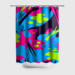 Шторка для душа Color abstract pattern Summer, цвет: 3D-принт