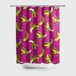 Шторка для душа Banana pattern Summer Color, цвет: 3D-принт