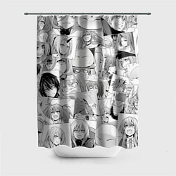 Шторка для душа О моём происхождении в слизь pattern, цвет: 3D-принт