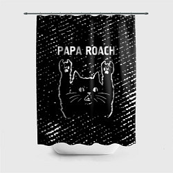 Шторка для душа Papa Roach Rock Cat, цвет: 3D-принт