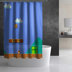 Шторка для душа Марио дизайн, цвет: 3D-принт — фото 2