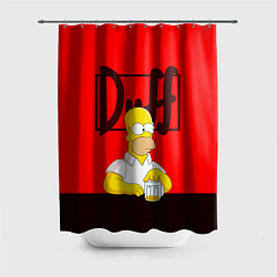 Шторка для душа Homer Duff, цвет: 3D-принт