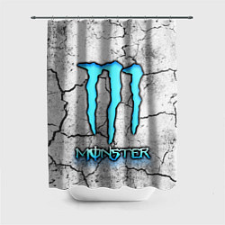 Шторка для душа MONSTER WHITE БЕЛЫЙ МОНСТР, цвет: 3D-принт