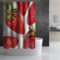 Шторка для душа Strawberries, цвет: 3D-принт — фото 2