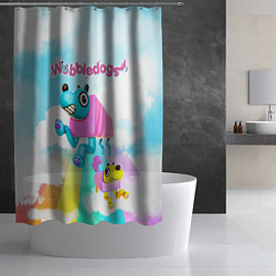 Шторка для душа Wobbledogs, цвет: 3D-принт — фото 2