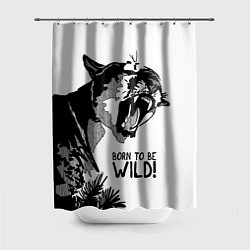 Шторка для ванной Born to be wild! Cougar