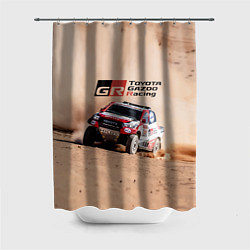 Шторка для душа Toyota Gazoo Racing Desert Rally, цвет: 3D-принт