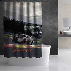 Шторка для душа Audi Sport Racing team Ауди Спорт Гоночная команда, цвет: 3D-принт — фото 2