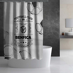 Шторка для душа Benfica Football Club Number 1 Legendary, цвет: 3D-принт — фото 2
