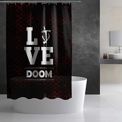 Шторка для душа Doom Love Классика, цвет: 3D-принт — фото 2