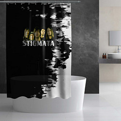 Шторка для душа Группа Stigmata, цвет: 3D-принт — фото 2