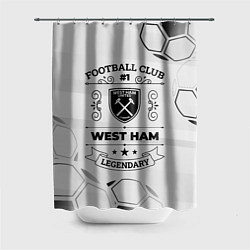 Шторка для душа West Ham Football Club Number 1 Legendary, цвет: 3D-принт