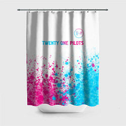 Шторка для душа Twenty One Pilots Neon Gradient, цвет: 3D-принт