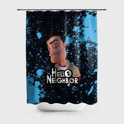 Шторка для душа Hello Neighbor Привет сосед Ник Рот, цвет: 3D-принт