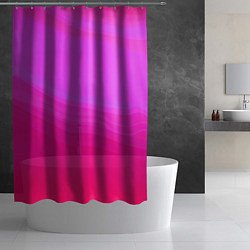 Шторка для душа Neon pink bright abstract background, цвет: 3D-принт — фото 2