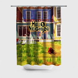 Шторка для душа Hello Neighbor: Дом, цвет: 3D-принт