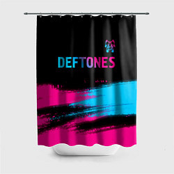 Шторка для душа Deftones Neon Gradient, цвет: 3D-принт